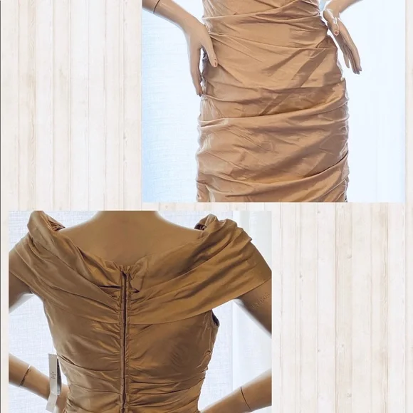 Adrianna Papell Rouched taffeta gown - Picture 12 of 13